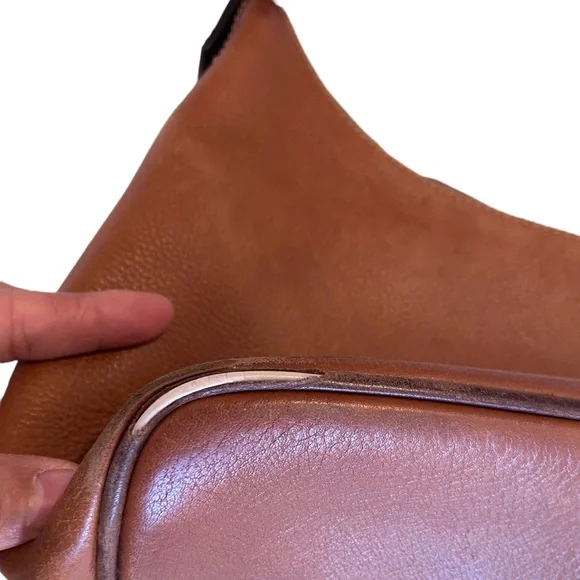 Dooney & Bourke 1975 Hobo Bag Baguette Purse Soft Leather Vintage Bohemian Brown - Picture 8 of 14